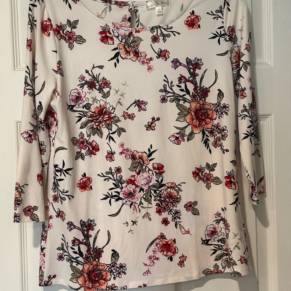Nine Britton Floral Print Women's Top